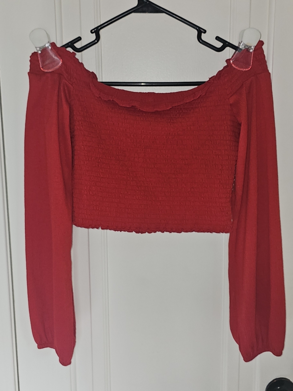 H & M Red Crop-top